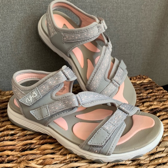 Ryka Ginger Adjustable Lightweight Sport Sandals w//Re-Zorb Lite Footbed Women/'s
